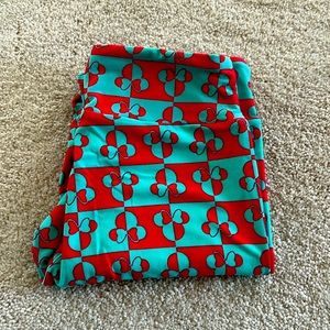 Blue and pink Disney Lularoe leggings